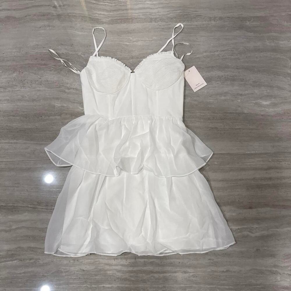 Birdy grey lila chiffon dress
